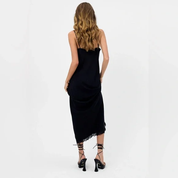 Frankies Bikinis Cara Satin Maxi Dress - Picture 2 of 9